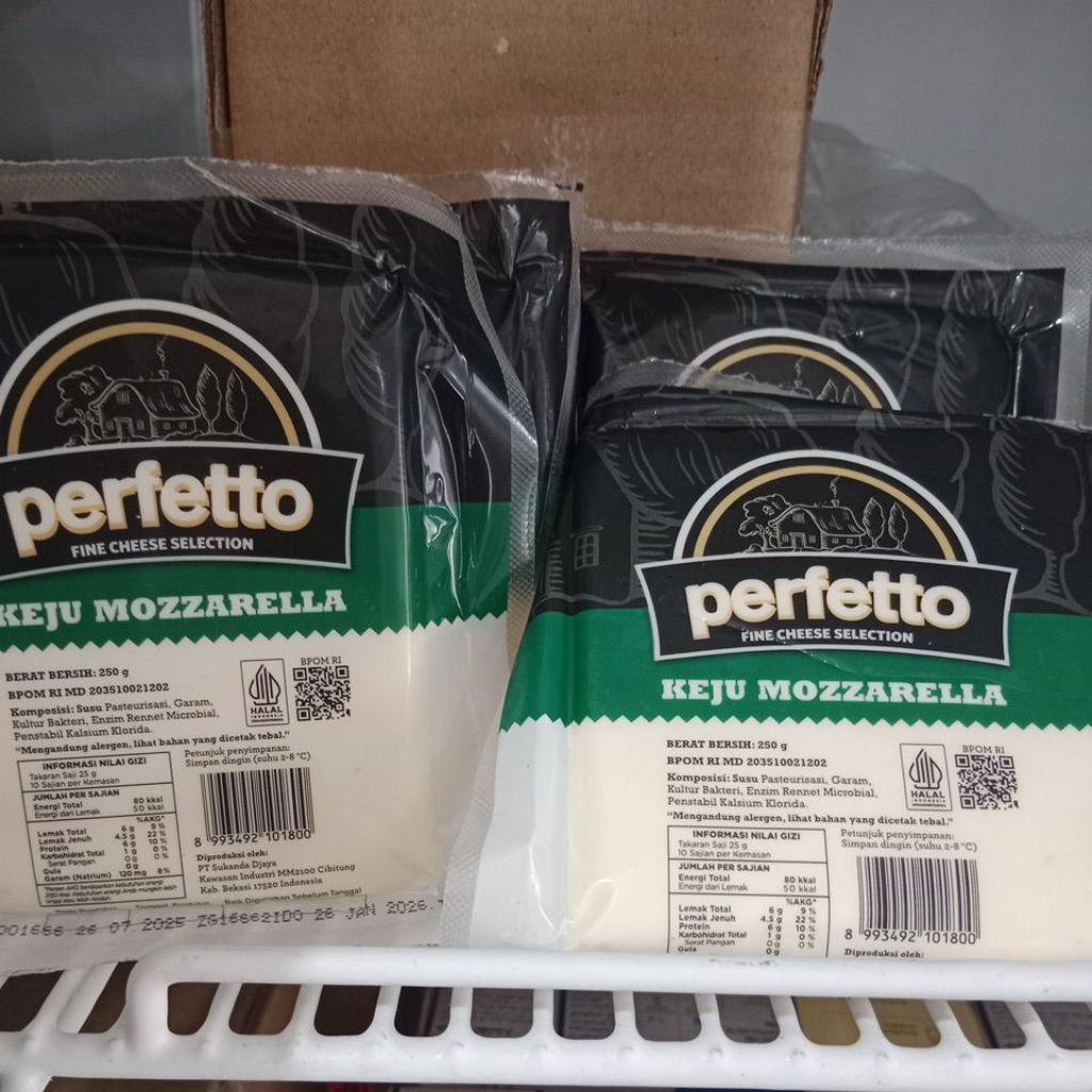 

keju perfetto mozarela 250gr