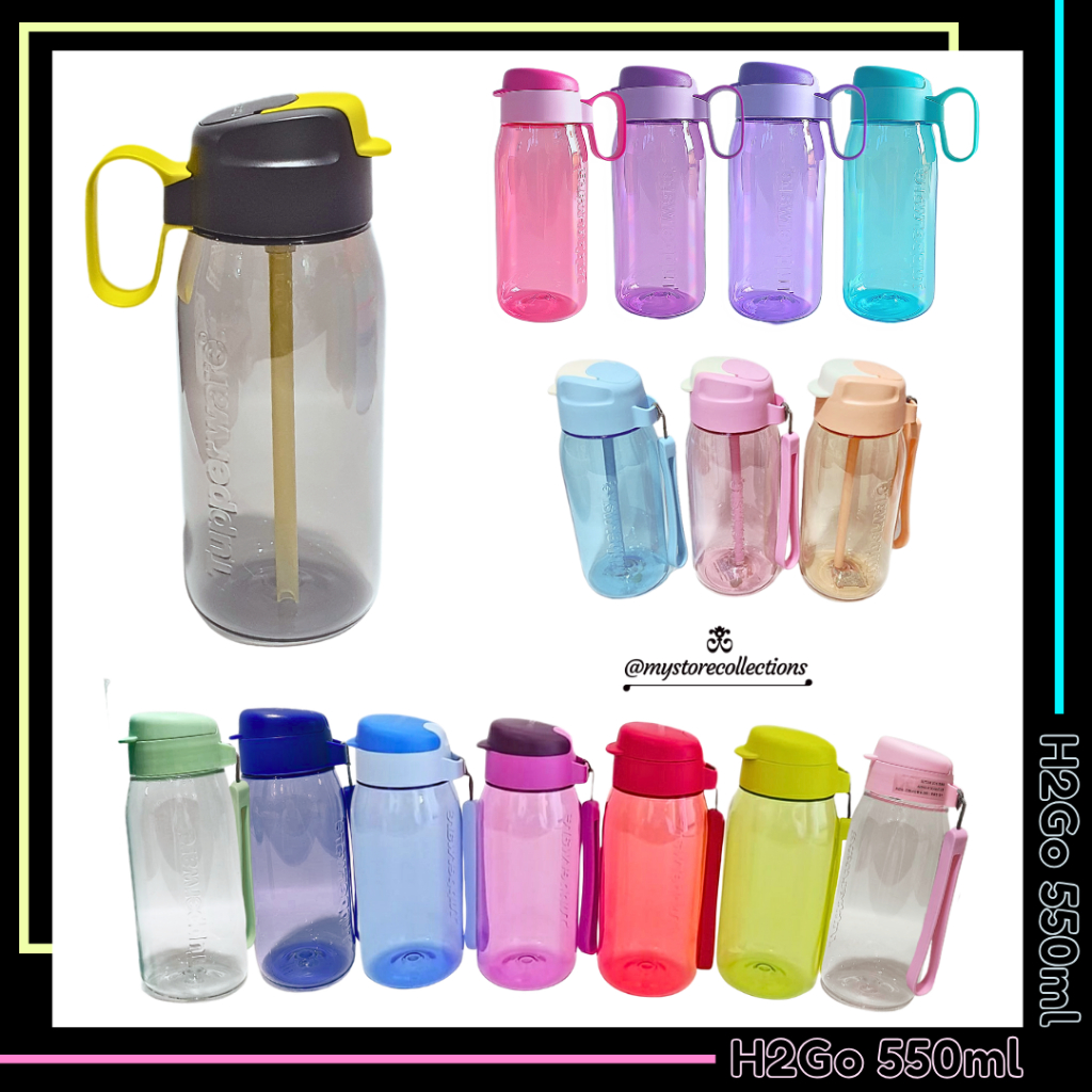 H2Go 550ml • 350ml ☆ Indo - Import ( Botol Crystal ) Tupwr