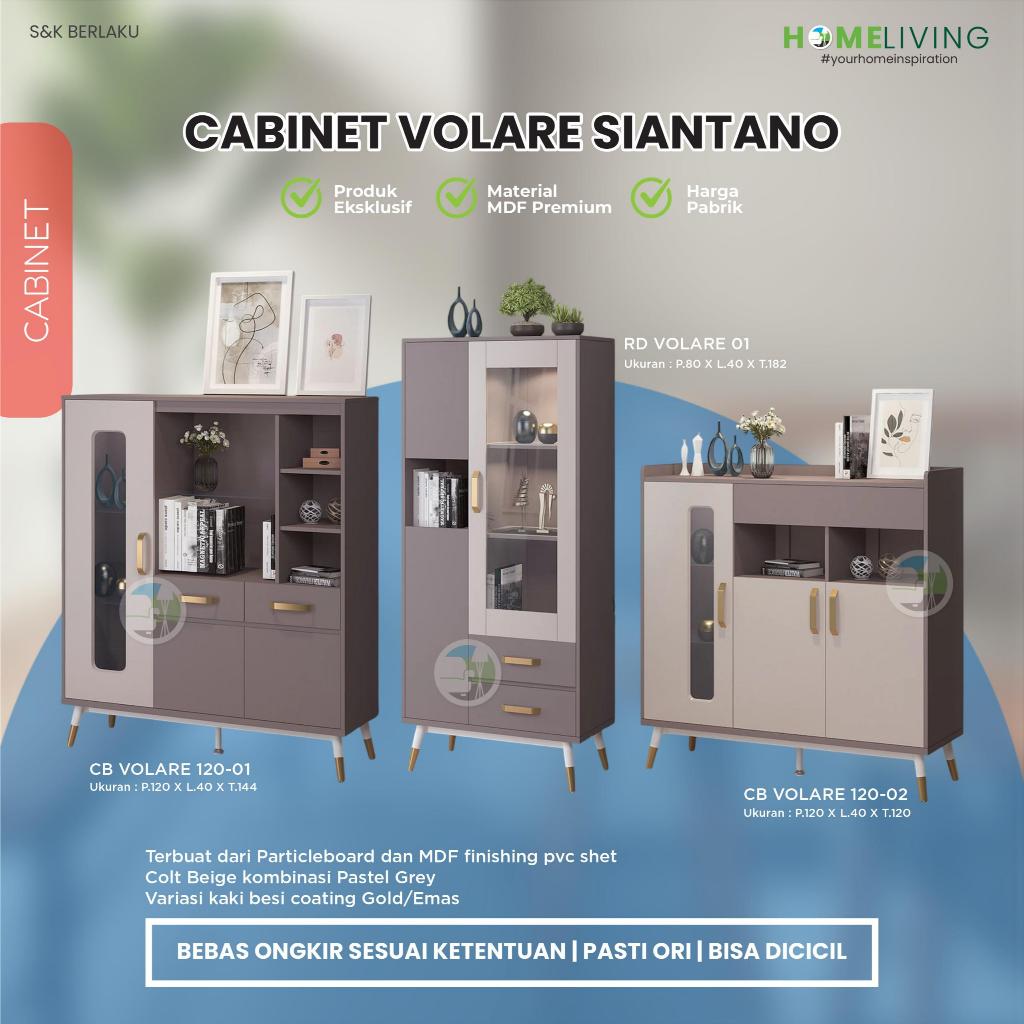 HOMELIVING - LEMARI HIAS SIANTANO RD VOLARE 01 - LEMARI BUKU SIANTANO CB VOLARE 120-01 - RAK BUKU MI