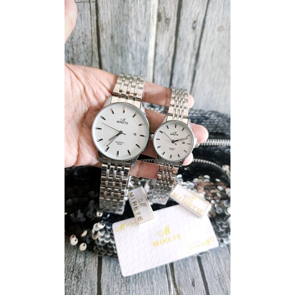 Jam Tangan Couple Mirete Original