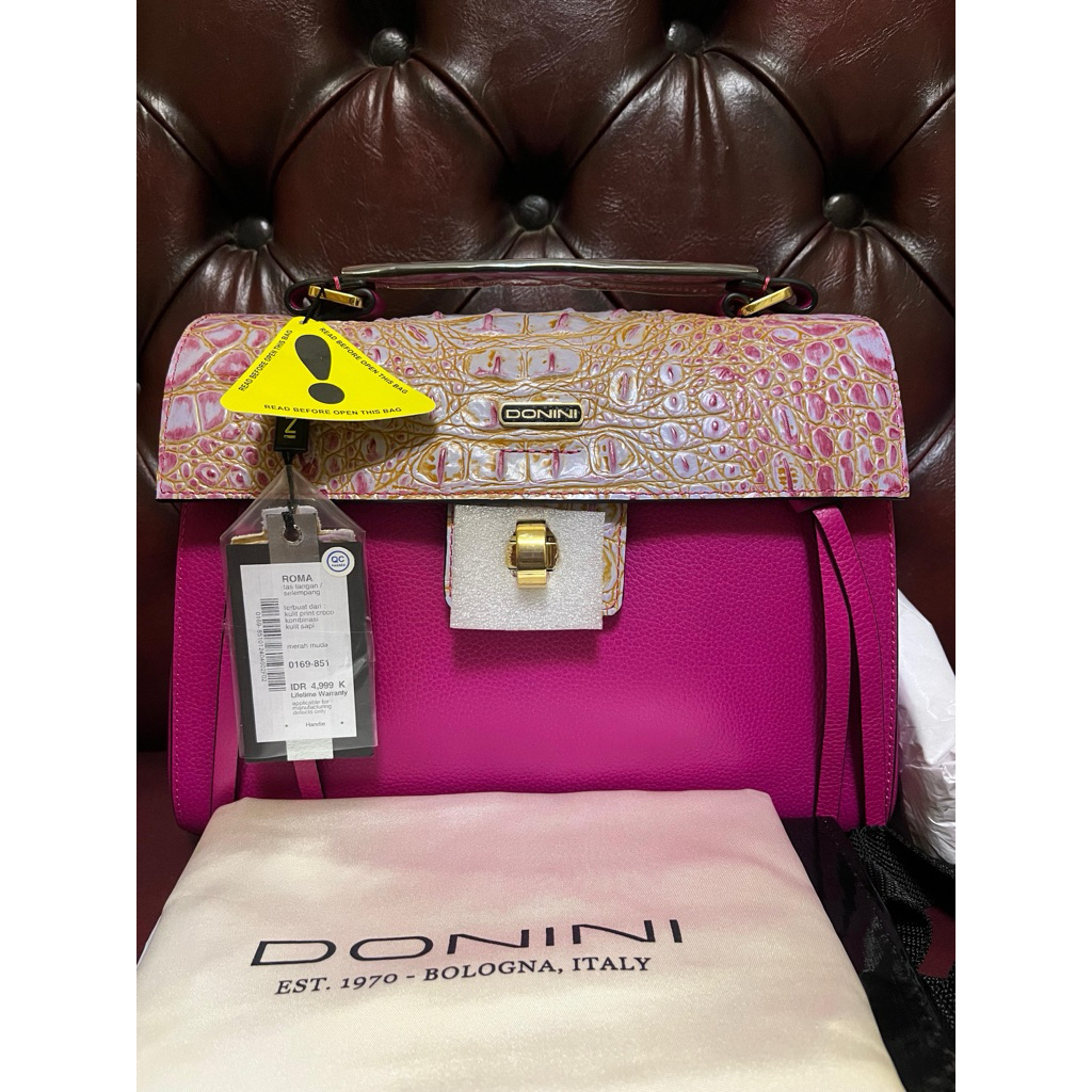 NEW TAS DONINI ROMA MERAH MUDA