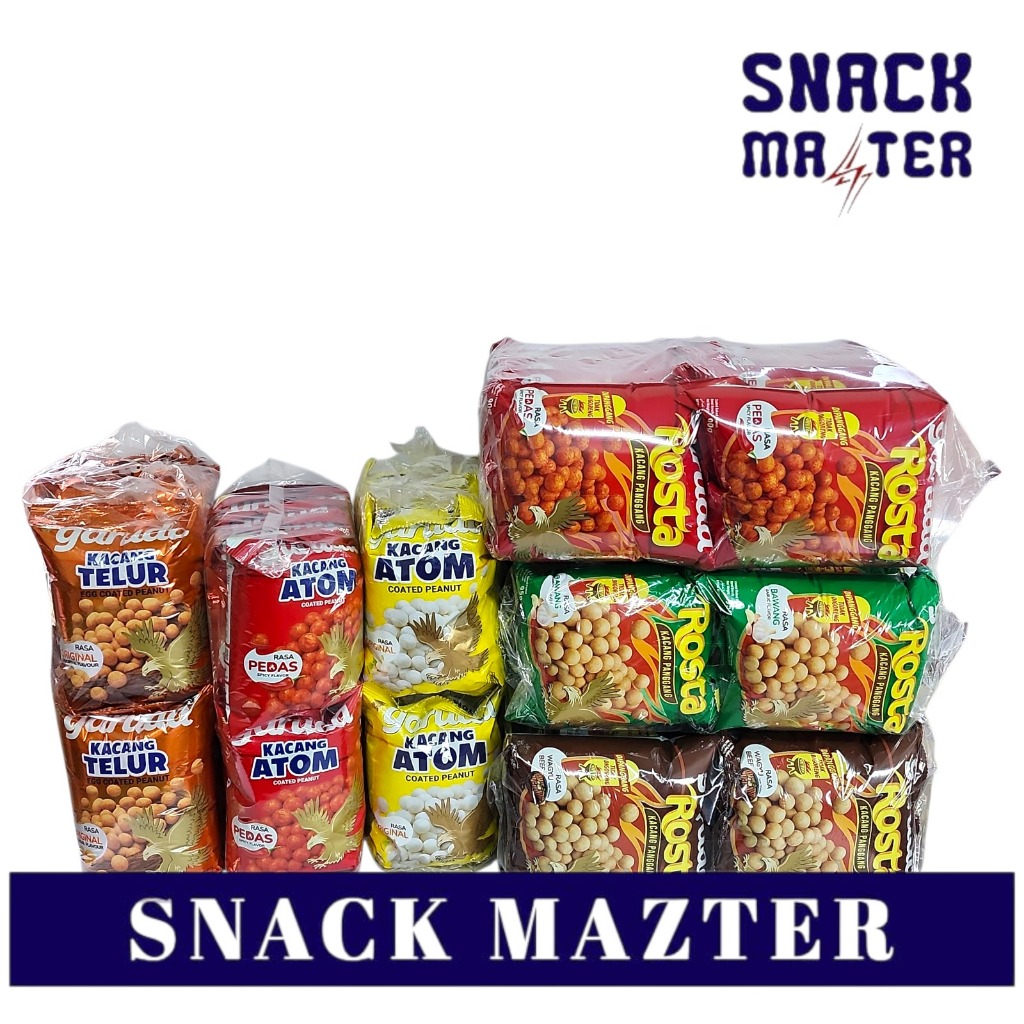 

Garuda Kacang JUMBO Telur/ Atom/ Rosta - Netto 100 gr x 10 bks