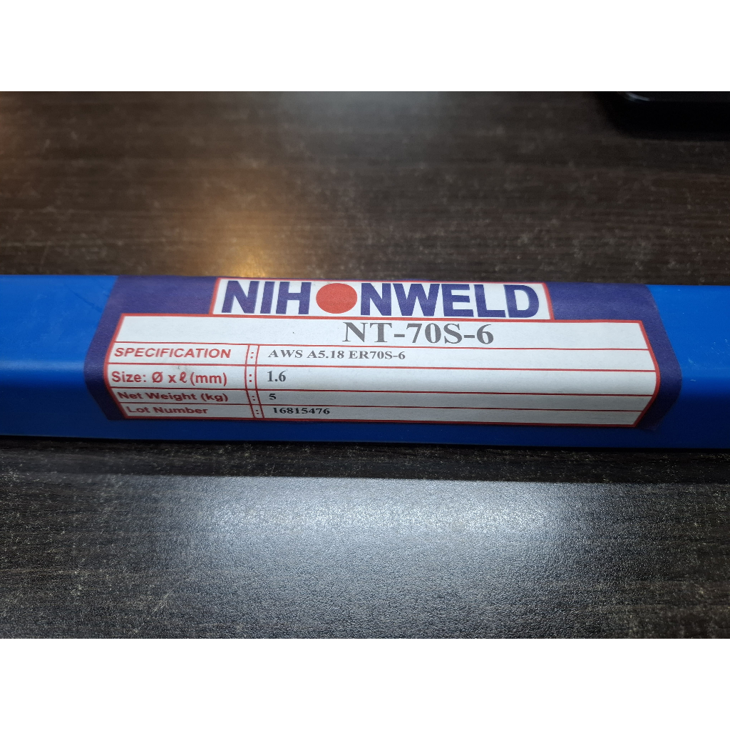 Kawat Las Tig ER70S-6 NT (ER70S-6) Nihonweld Carbon Steel