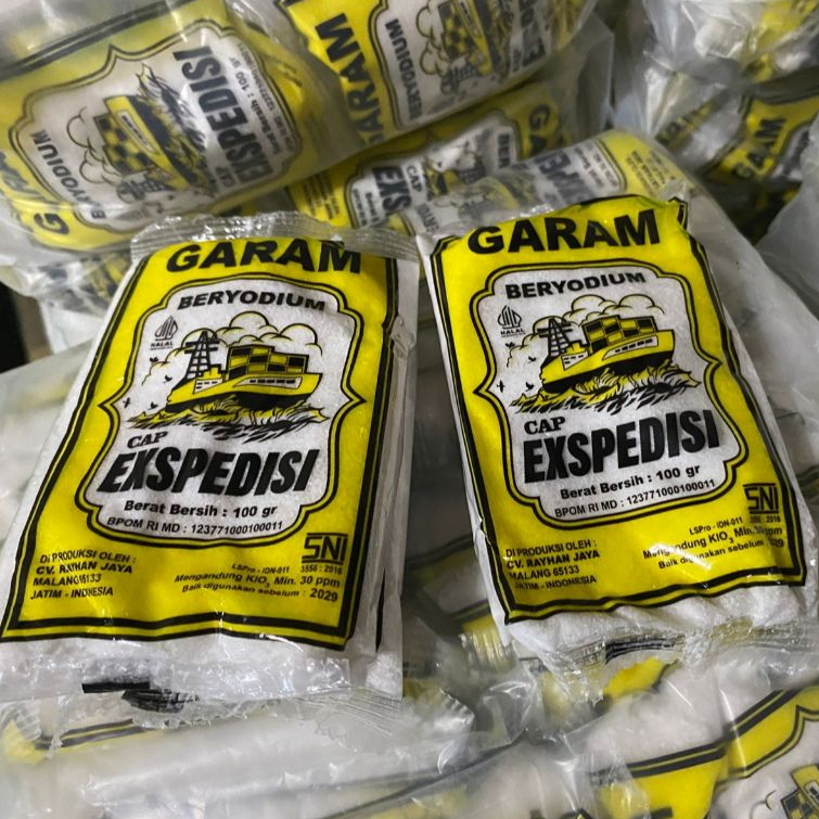 

1 Ball Isi 20pcs Garam Dapur Cap exspedisi (100gr/pcs) Cocok Buat Uang kembalian di Warung