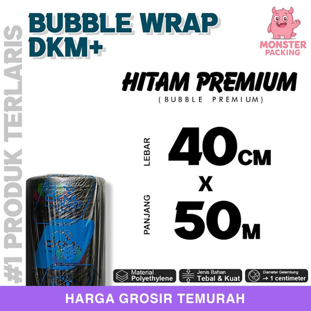 

Bubble Wrap 40cm x 50meter HITAM PREMIUM Bubblewrap TERMURAH / ROLL