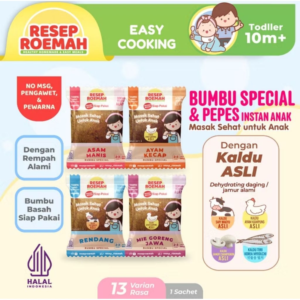 

Resep Roemah Bumbu Special / Bumbu Instan Anak / Kids Instant Seasoning Homemade / Bumbu Masak / No MSG