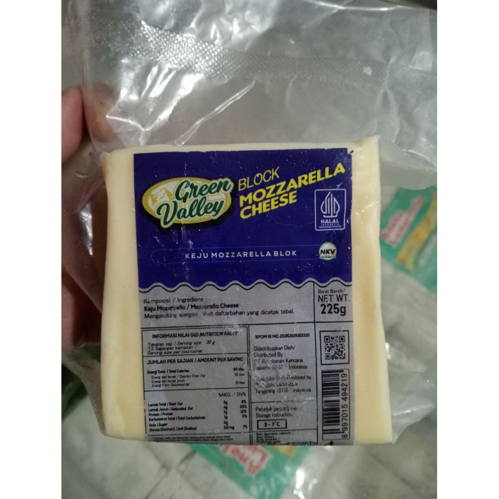 

Green Valley Keju Mozarella Kemasan Ekonomis 225gr