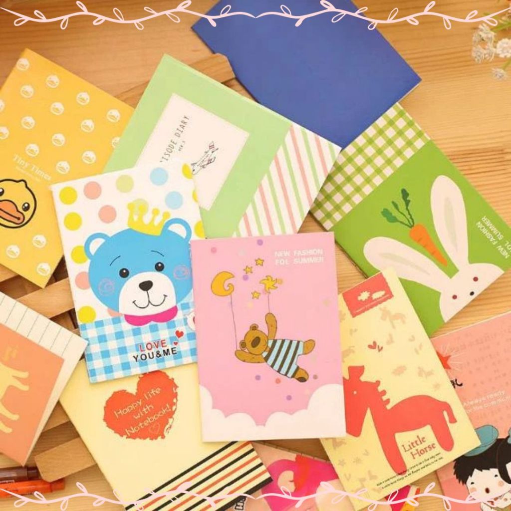 

Buku Tulis Mini Motif Kartun Note Book Mini Cartoon Mini Book Notepad Karakter Buku Tulis Memo Kecil cute