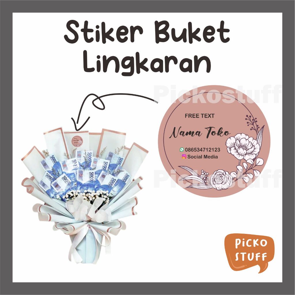 

(1 lembar A3) STIKER BUKET LINGKARAN