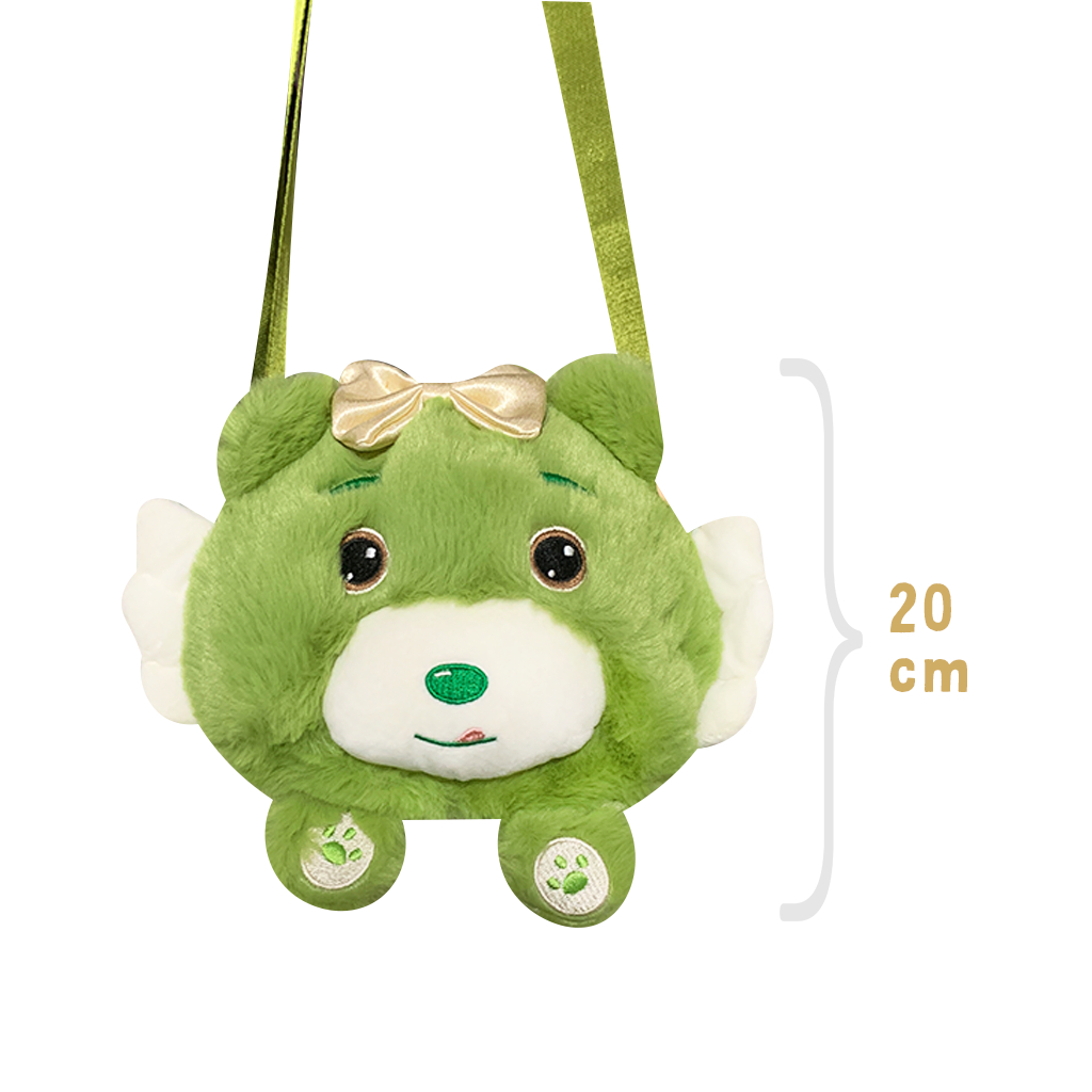 Tas Selempang Boneka Beruang Malaikat - Tas Selempang Beruang Malaikat, Boneka Lembut, Kado Anak