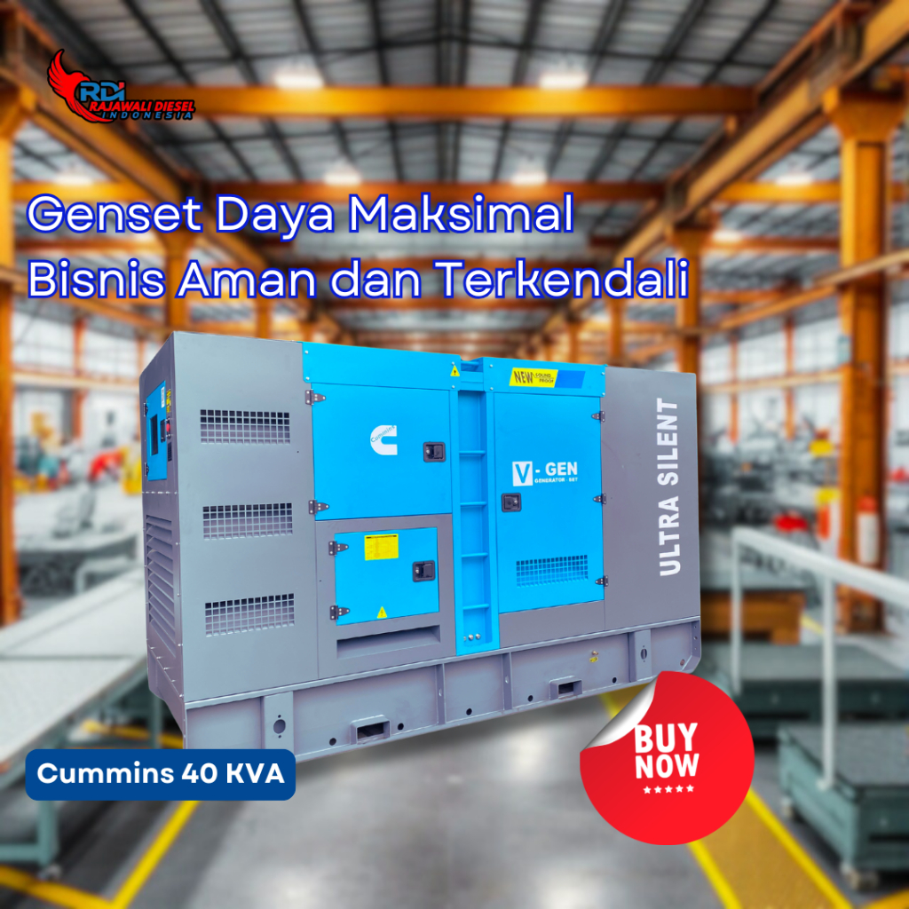 Genset 40 KVA Cummins Ultra Silent Diesel