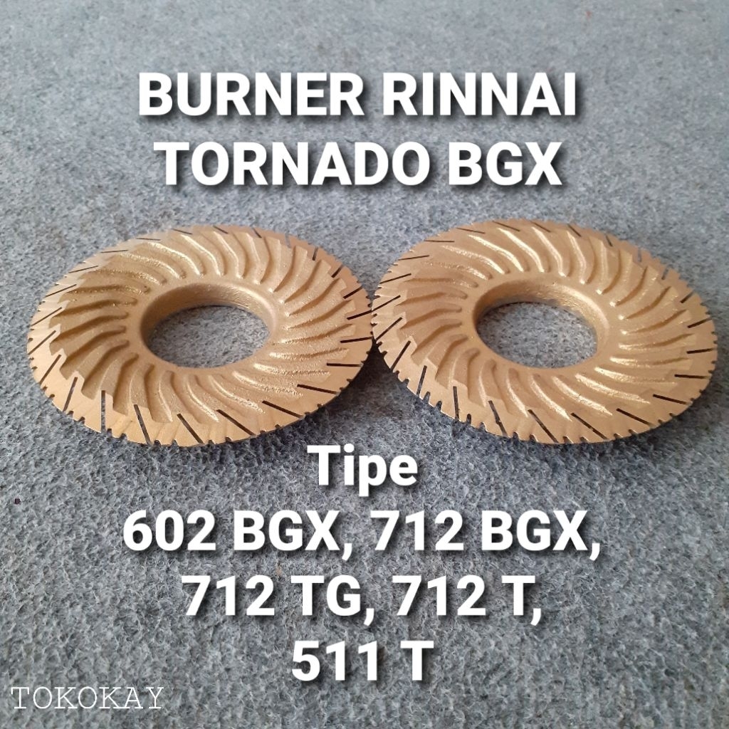 Burner Kompor Rinnai BGX Tornado Burner Rinnai Turbo jumbo