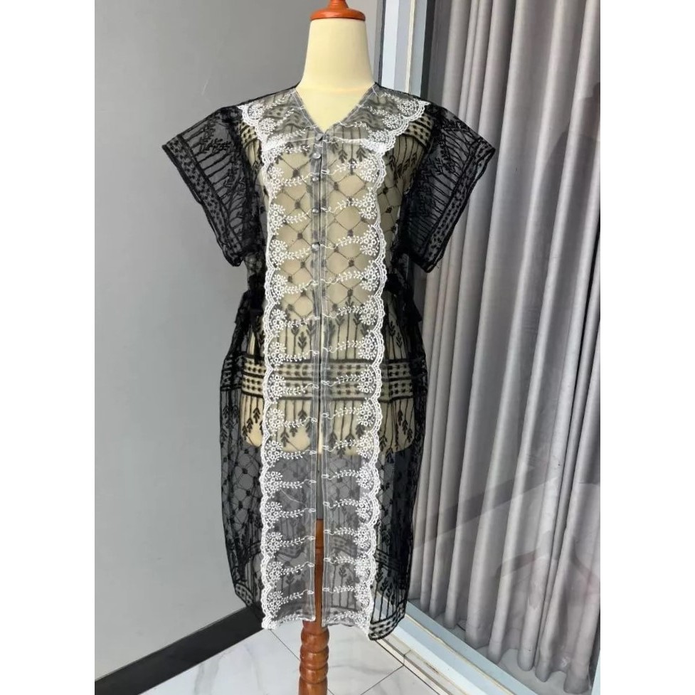 Emily outer brukat - Brukat kebaya wisuda - outfit kekinian