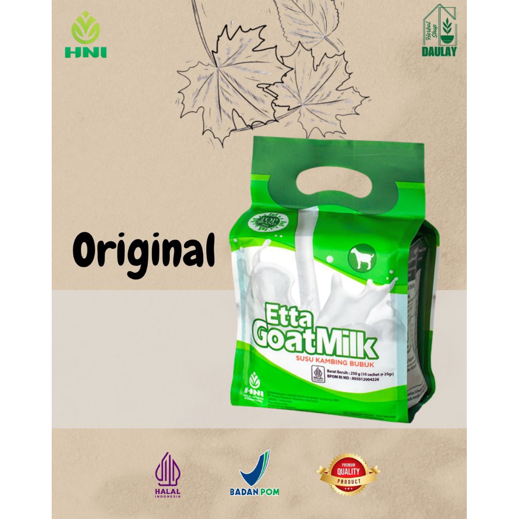 

ETTA GOAT MILK ORIGINAL SUSU KAMBING ASLI HERBAL