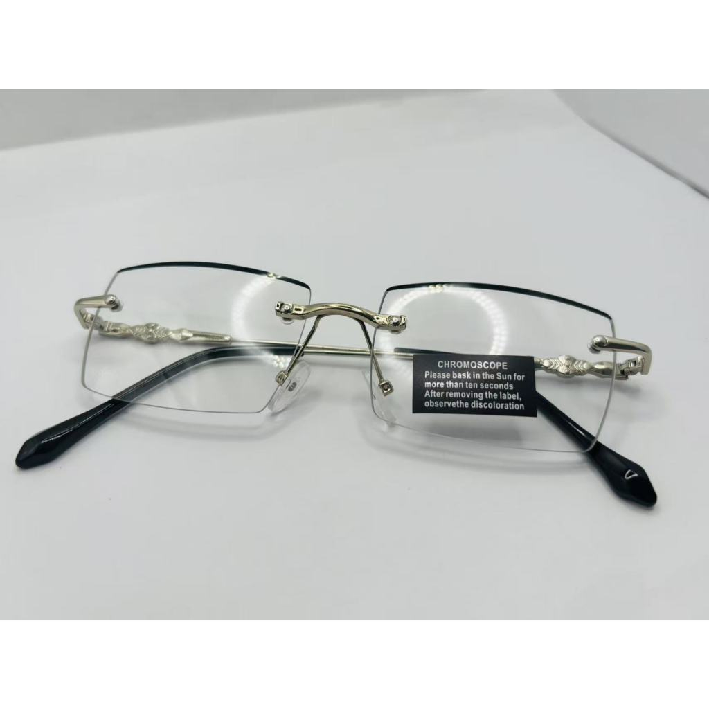 KACAMATAKU Kacamata Photochromic Pria Wanita Frameless Kacamata Anti UV - IMPORT MURAH