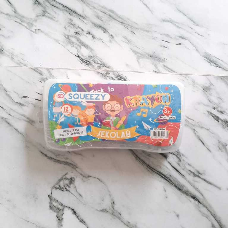 

Crayon Squeezy Oil Pastel Krayon 12 Warna
