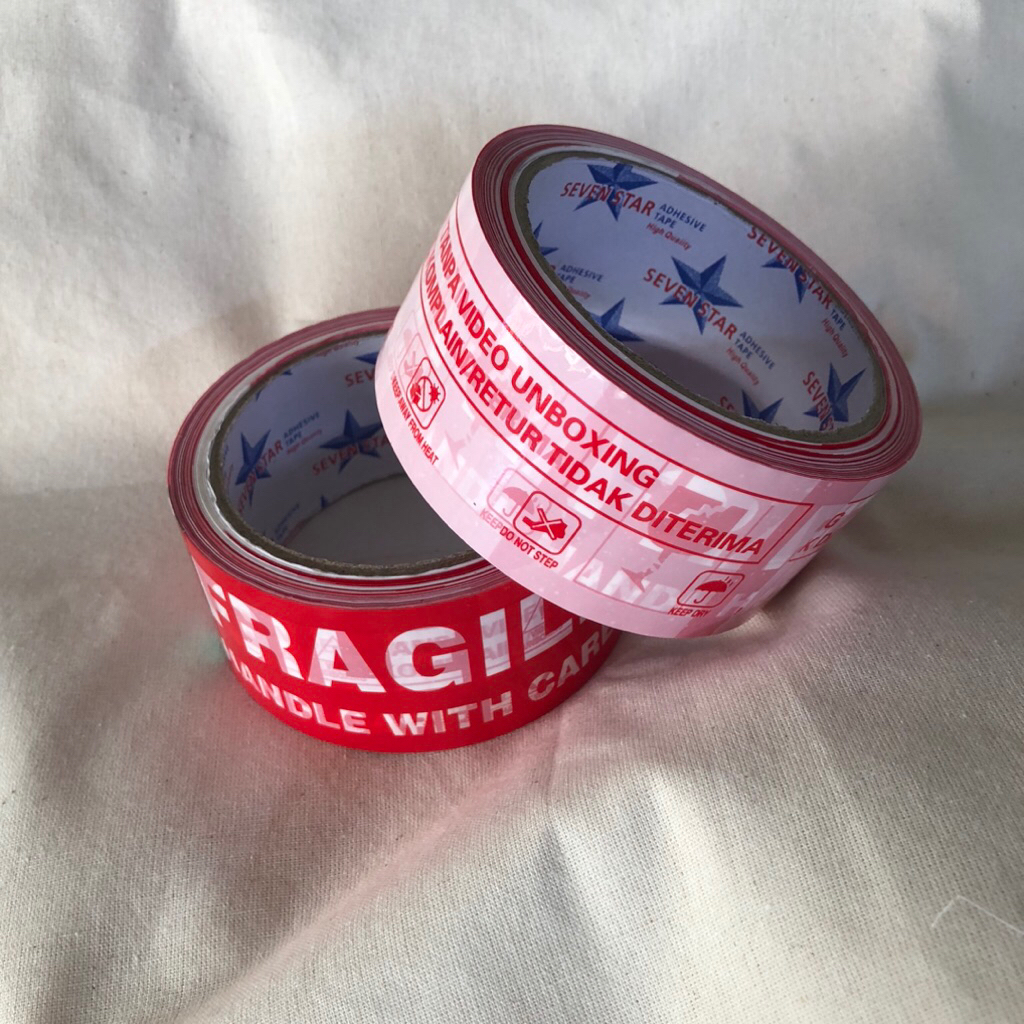 

Lakban Fragile | Isolasi Fragile | Plakban Mudah Pecah dan unboxing