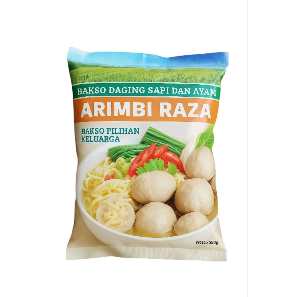 Bakso Arimbi Raza tanpa pengawet dan MSG isi 25 dan 50 butir