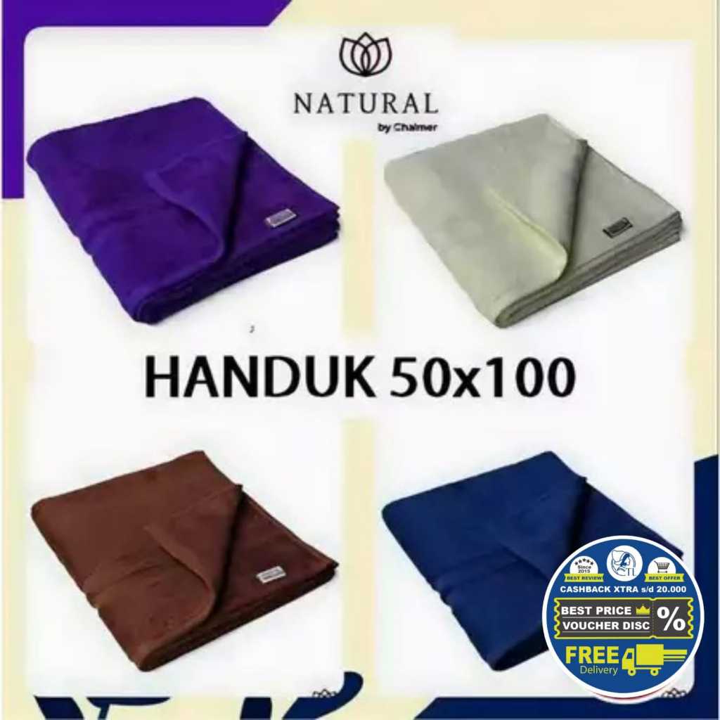 [NEW] Handuk Natural uk 50x100 cm Bath Towel Hotel Polos Handuk Hotel Handuk Mandi Putih Abu Biru Na