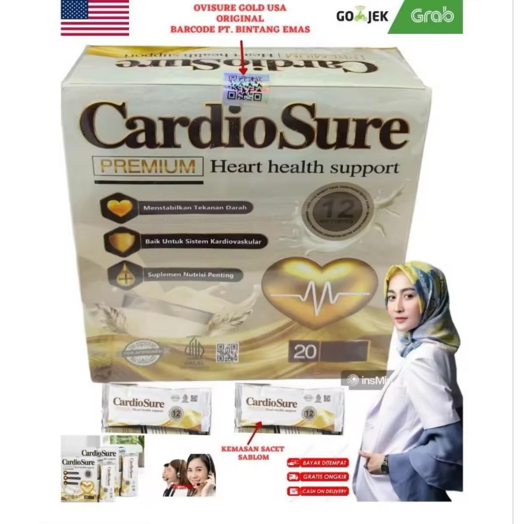 

CARDIOSURE SUSU Asli Original 100% Atasi Jantung Hipertensi - Melancarkan Peredaran Darah