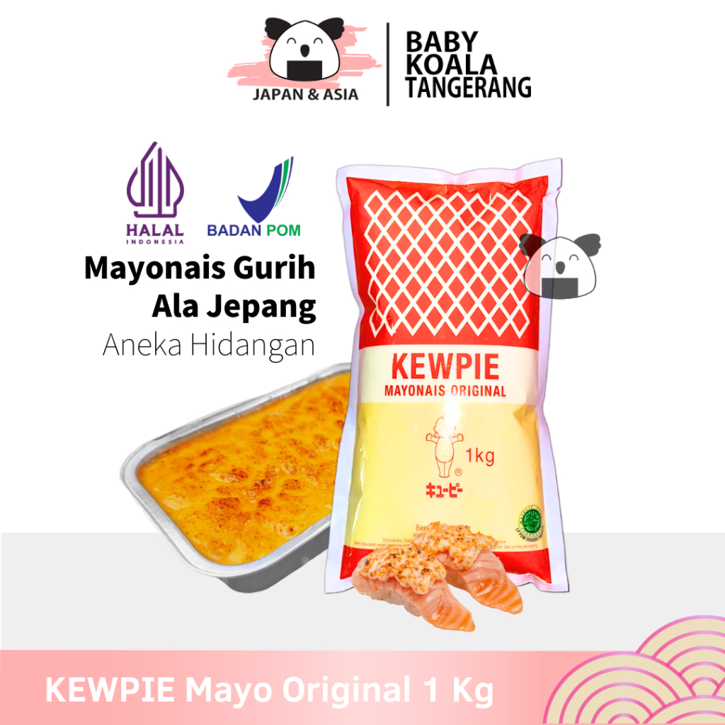 

KEWPIE Mayo Original 1 Kg │ Mayonnaise Ori Ala Jepang -BKT