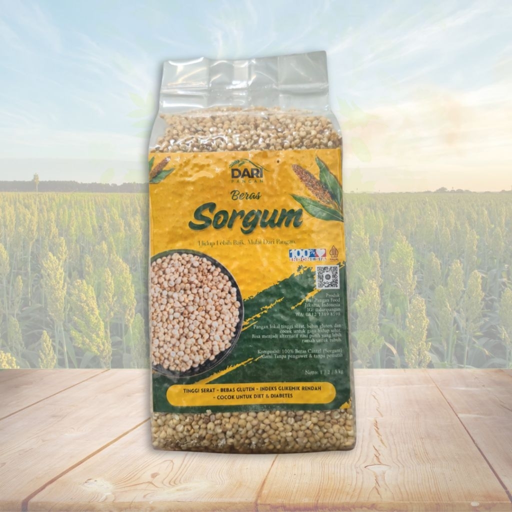 

Beras Cantel (Sorgum) Lokal – Bebas Gluten, Rendah Gula, Tinggi Serat – DariPangan [1kg]