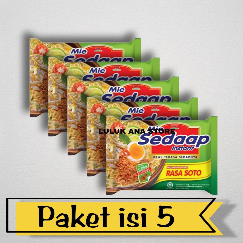 

SEDAAP MIE INSTAN RASA SOTO ISI 5 PCS