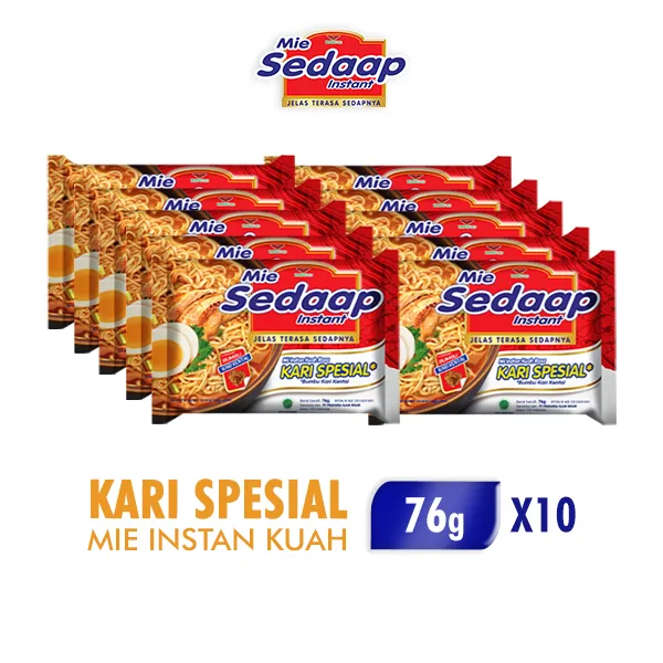 

SEDAAP MIE INSTAN RASA KARI SPESIAL ISI 10 PCS