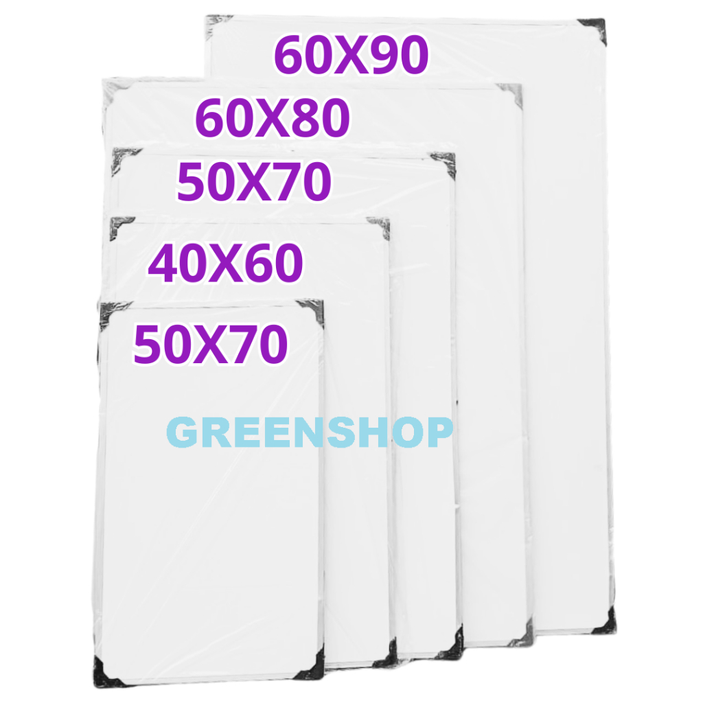 

Papan Tulis Spidol dan Kapur / White board / Blackboard ukuran 30X50, 40X60, 50X70, 60X80, 60X90 CM