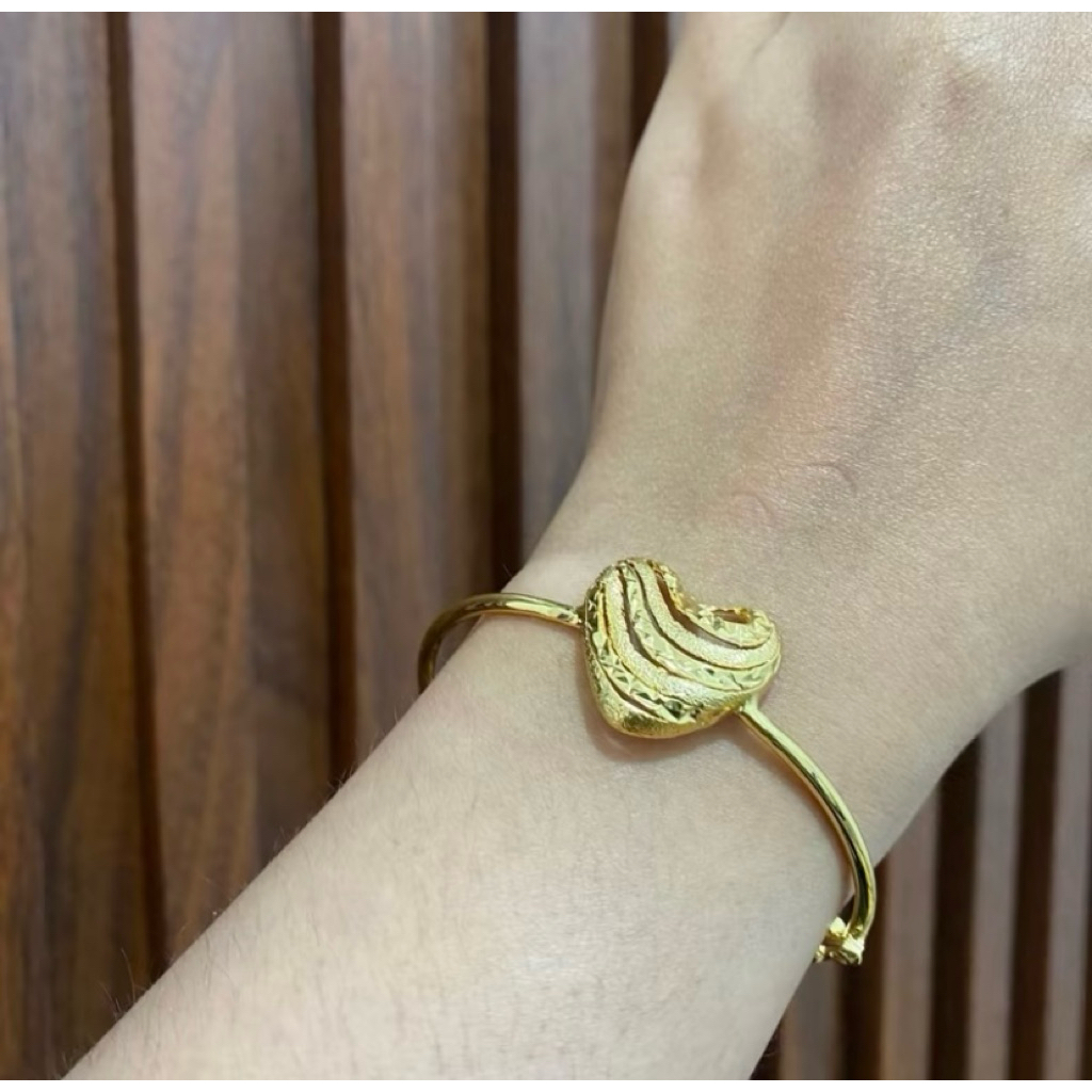 Gelang bangle love lebar 2 cm