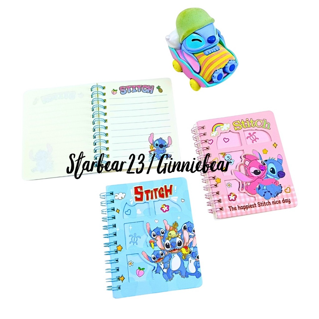 

NOTES MINI/MEMO MINI/BUKU DIARY/NOTEBOOK MINI LITTLE CAPYBARA AND STITCH