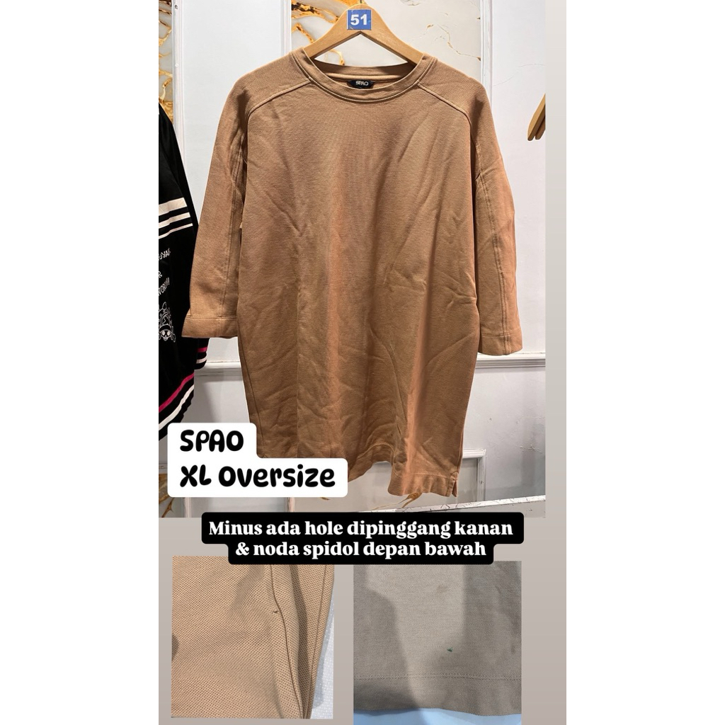 Kaos Polos Oversize SPAO Second