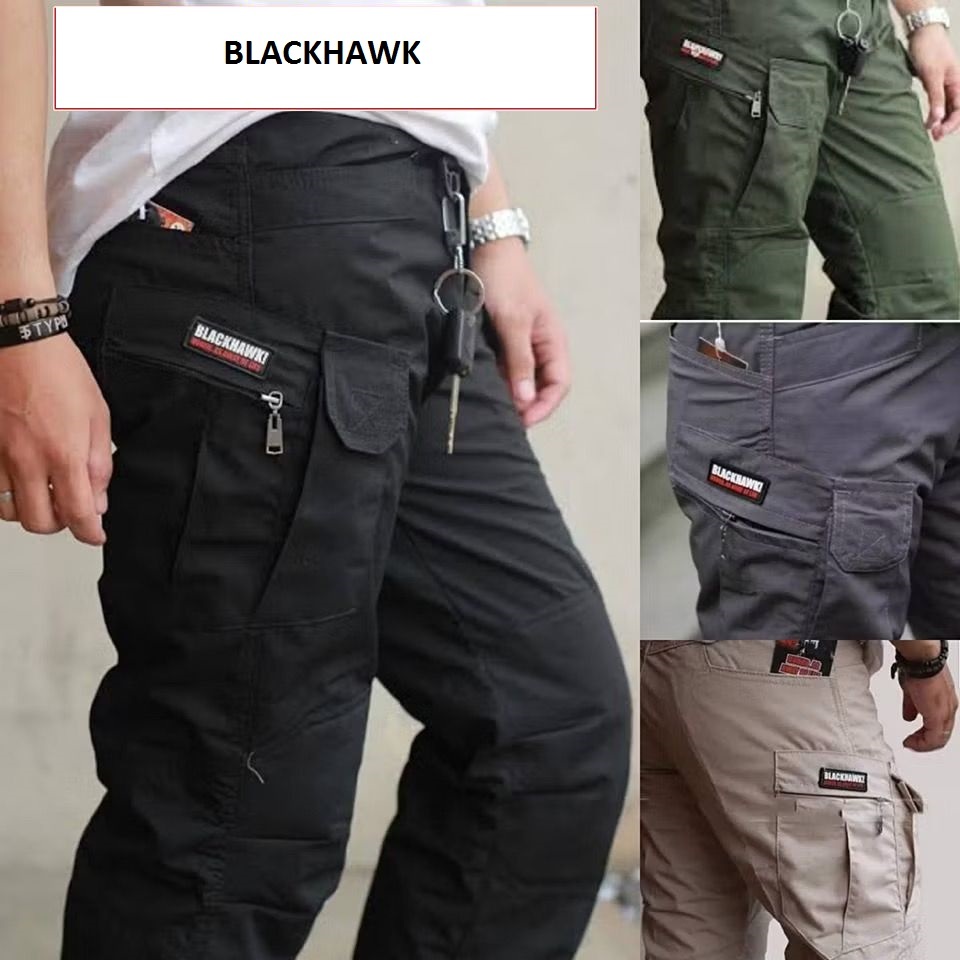 Celana Panjang Pria Cargo BLACKHAWK Model RegulerFit Original 100% Tebal Premium Qualty
