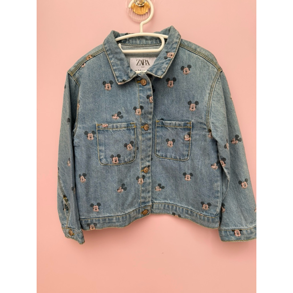 Zara Baby Denim Jacket Mickey Mouse