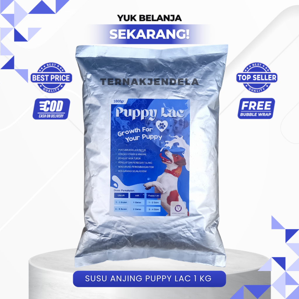 SUSU ANJING PUPPY LAC 1 KG - Puppylac Susu Anjing Berkualitas