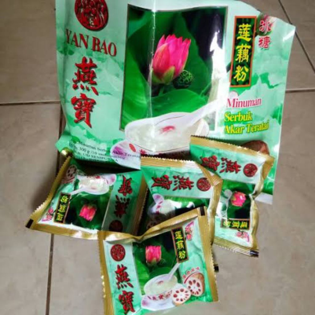 YanBao Lotus Root Powder @10sachet ( Bubuk Cereal Akar Teratai)