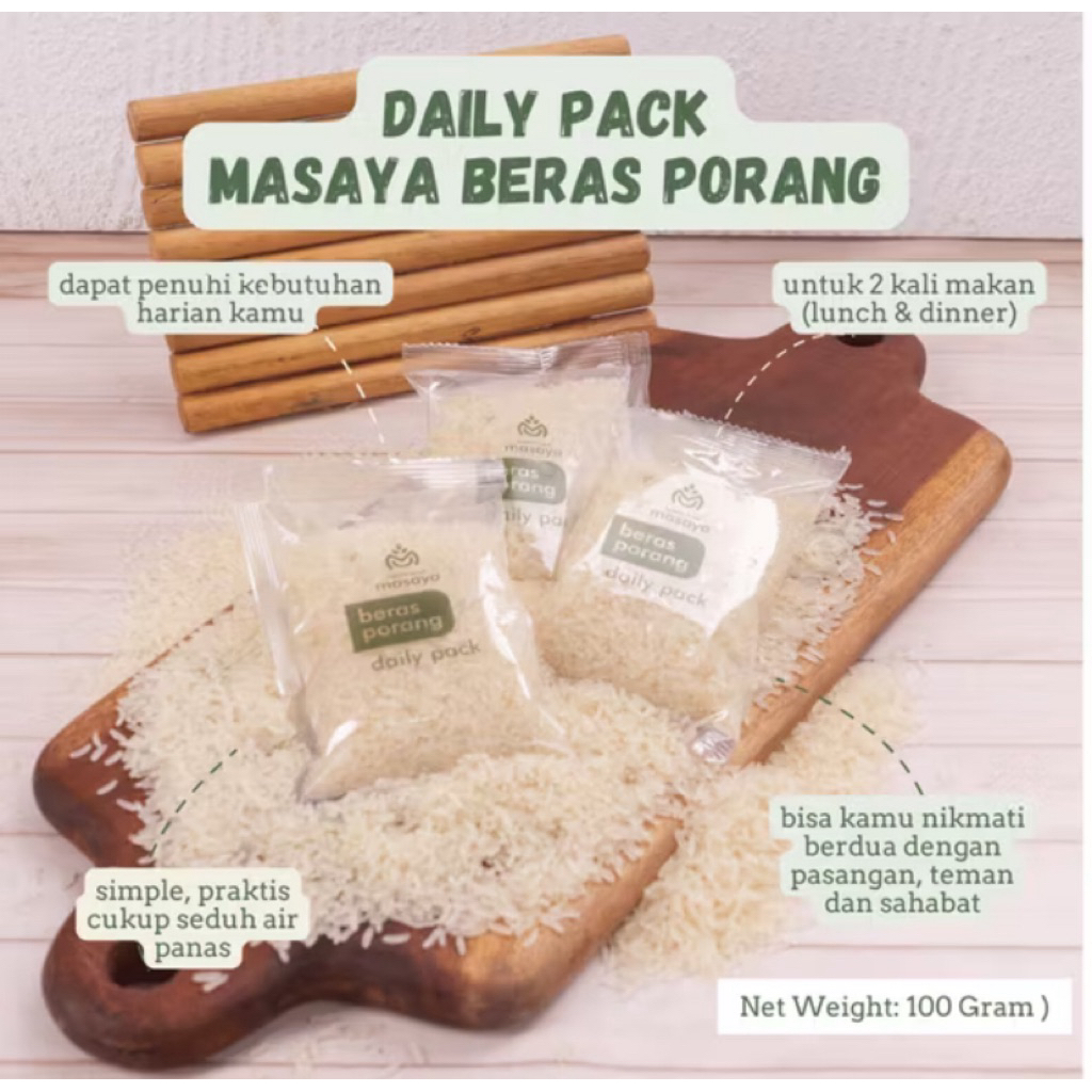 

MASAYA BERAS PORANG Daily Pack 100gr