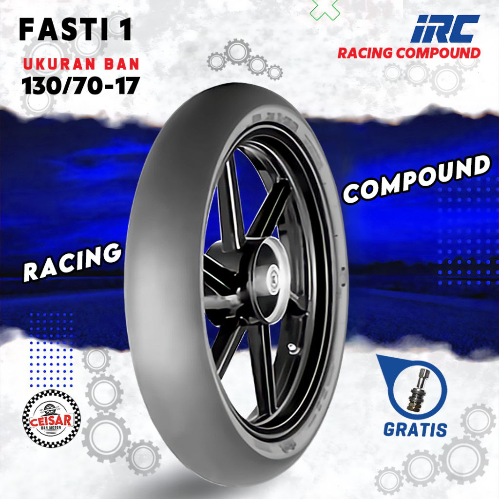 [PROMO MURAH] Ban Slick Racing Balap Motor Sport Supermoto IRC FASTI 1 130/70 Ring 17 Tubeless