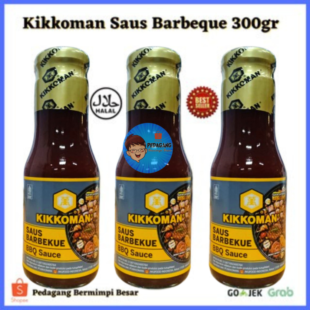 

Kikkoman Saus Barbeque 300gr / Saus Barbeque Halal/ BBQ/ Kikkoman BBQ Sauce/ Saus Barbekue/ Saus BBQ