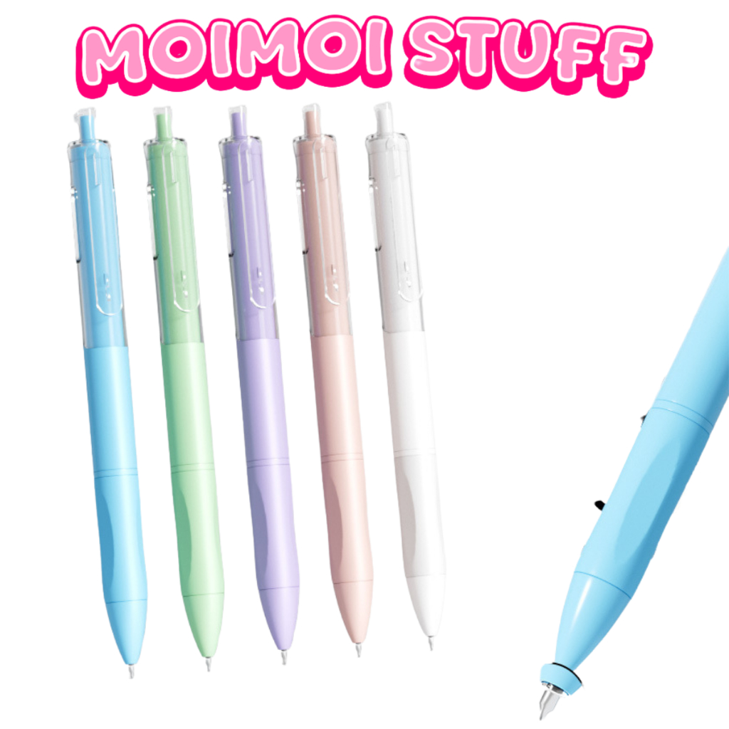 

MM - Pulpen Netral H1039 Set 5 Pcs Pena 0.55mm Alat Tulis Sekolah Dan Kantor Gel Retractable Cepat Kering