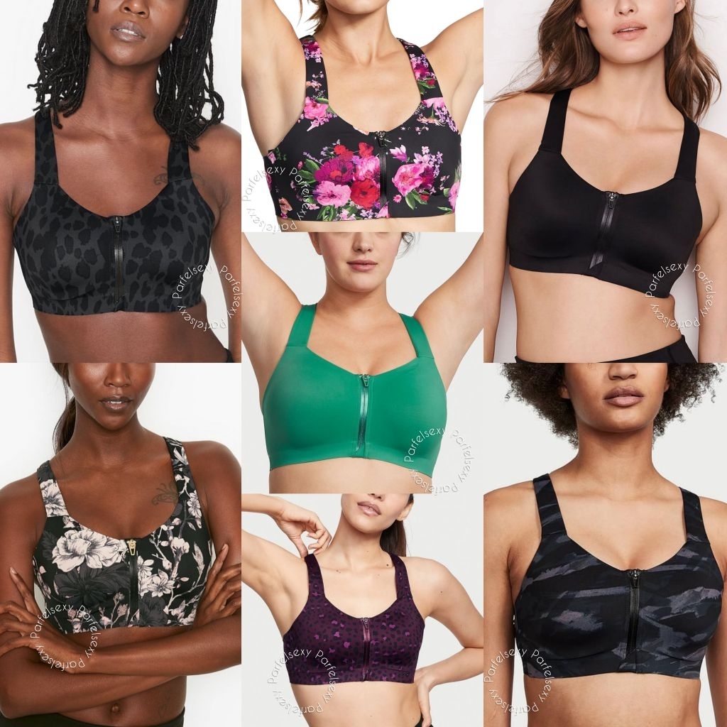 Victoria Secret Sweat On Point Knockout Maximum Front-Close Sport Bra Bukaan Depan 34DD 11157967