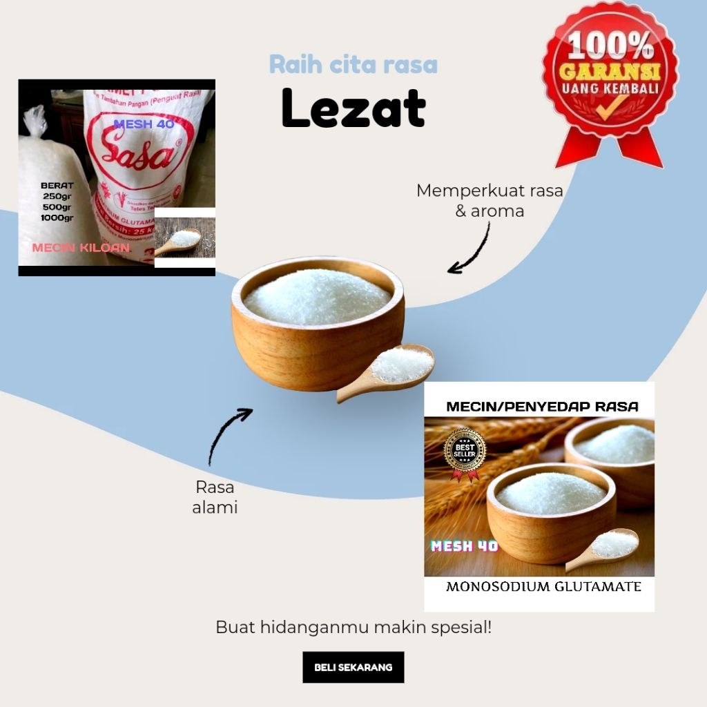 BELI MECIN 1 KILO BONUS GARAM 1 BUNGKUS.