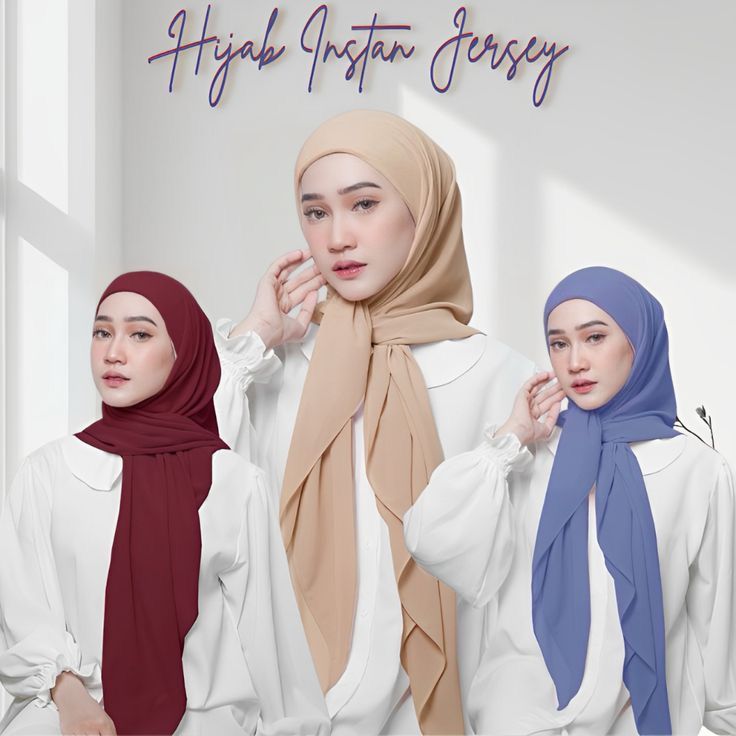 Hijab Segitiga instan Jersey