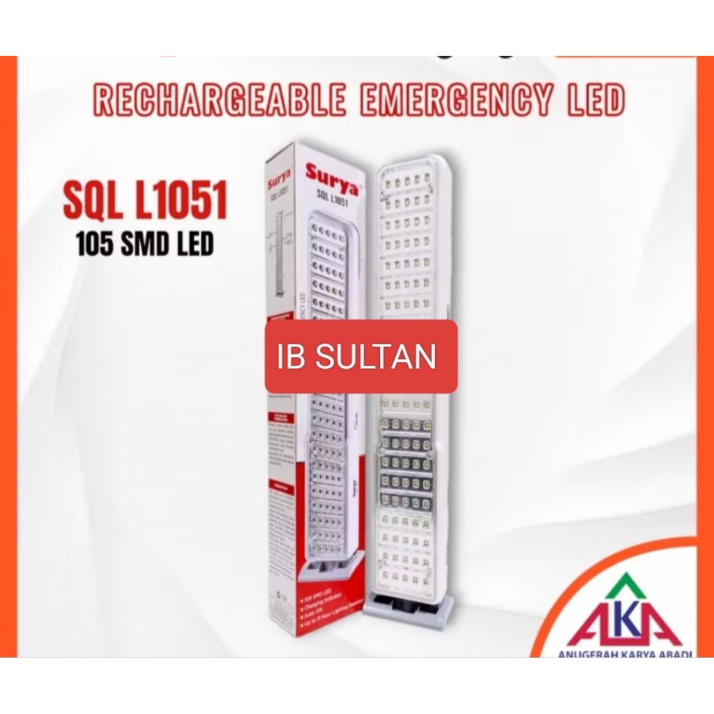 lampu darurat emergency LED flash panjang kode 197