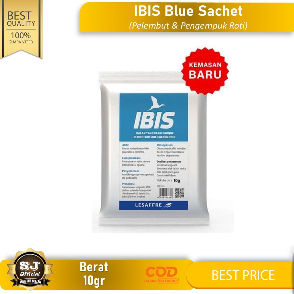 

Pelembut Roti IBIS Blue 10gr (Bread Softener) Best Seller