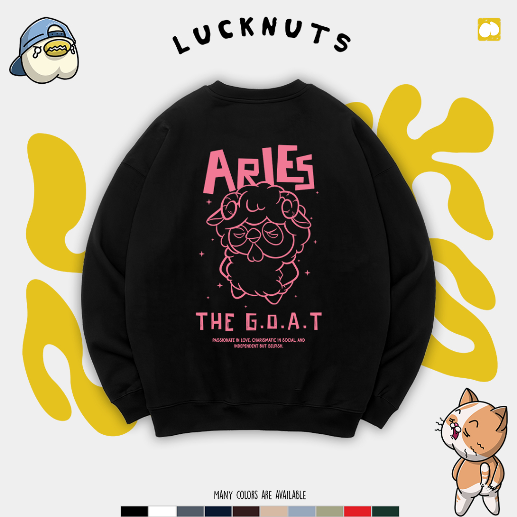 Lucknuts Crewneck ARIES ZODIAC