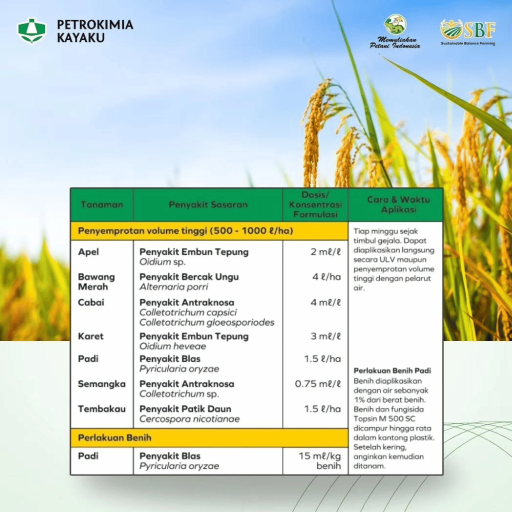 FUNGISIDA SISTEMIK Topsin 500sc 200ml  500ml Metil tiofonat Obat PATHEK Cabai