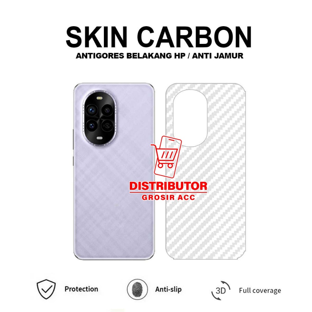 HUAWEI NOVA 13 PRO SKIN CARBON TRANSPARAN ANTIGORES BELAKANG HUAWEI NOVA 13 PRO SCB1