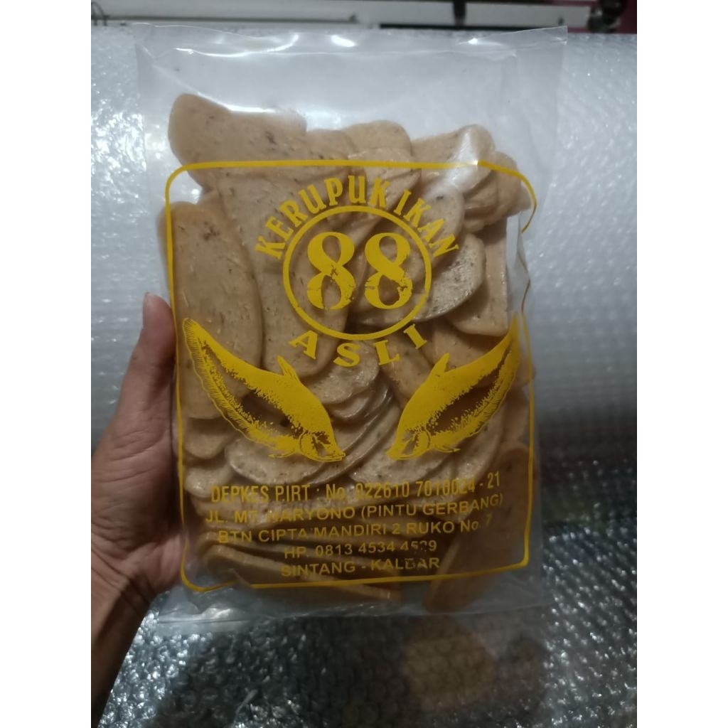 

Kerupuk Ikan 88 / Kerupuk Ikan Belidak 88 / Kerupuk Khas Kalbar / Kerupuk Khas Sintang