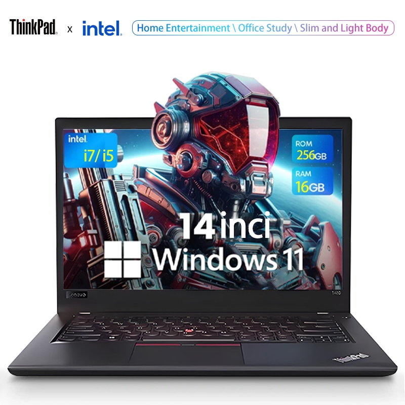 Laptop Bekas Lenovo ThinkPad T14 Core i7 i5 RAM 16GB SSD 256GB Windows 11 Murah Siap Kerja Gaming De